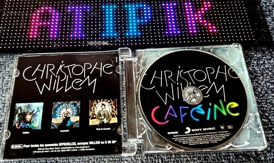 🎤 Christophe Willem - Caféine - CD Pop Électro Indispensable 💕 – photo 3
